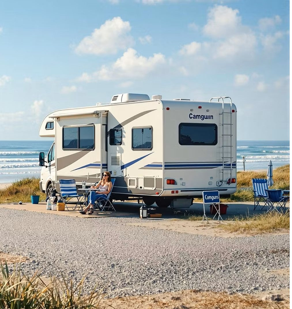 Detailing autocaravana junto à costa — serviço profissional Detaildawg Portugal