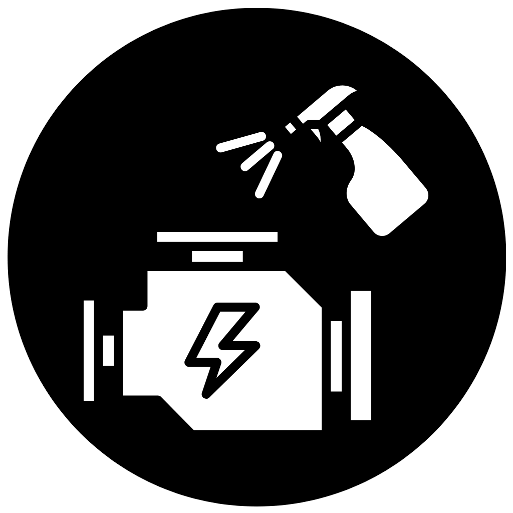 Ícone de desengordurante e limpeza de motores - produtos 3D Car Care