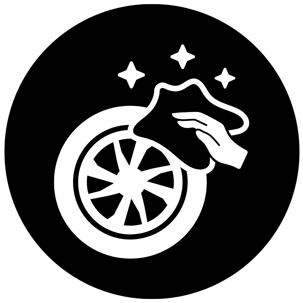 Ícone de limpeza de jantes e pneus - produtos 3D Car Care
