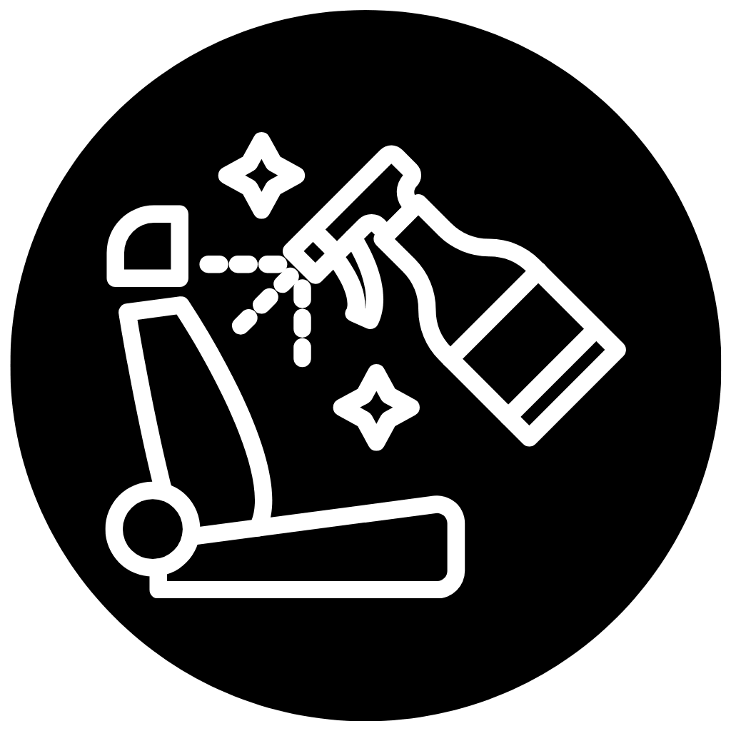 Ícone de cuidado de couro, vinil e plásticos do carro - 3D Car Care