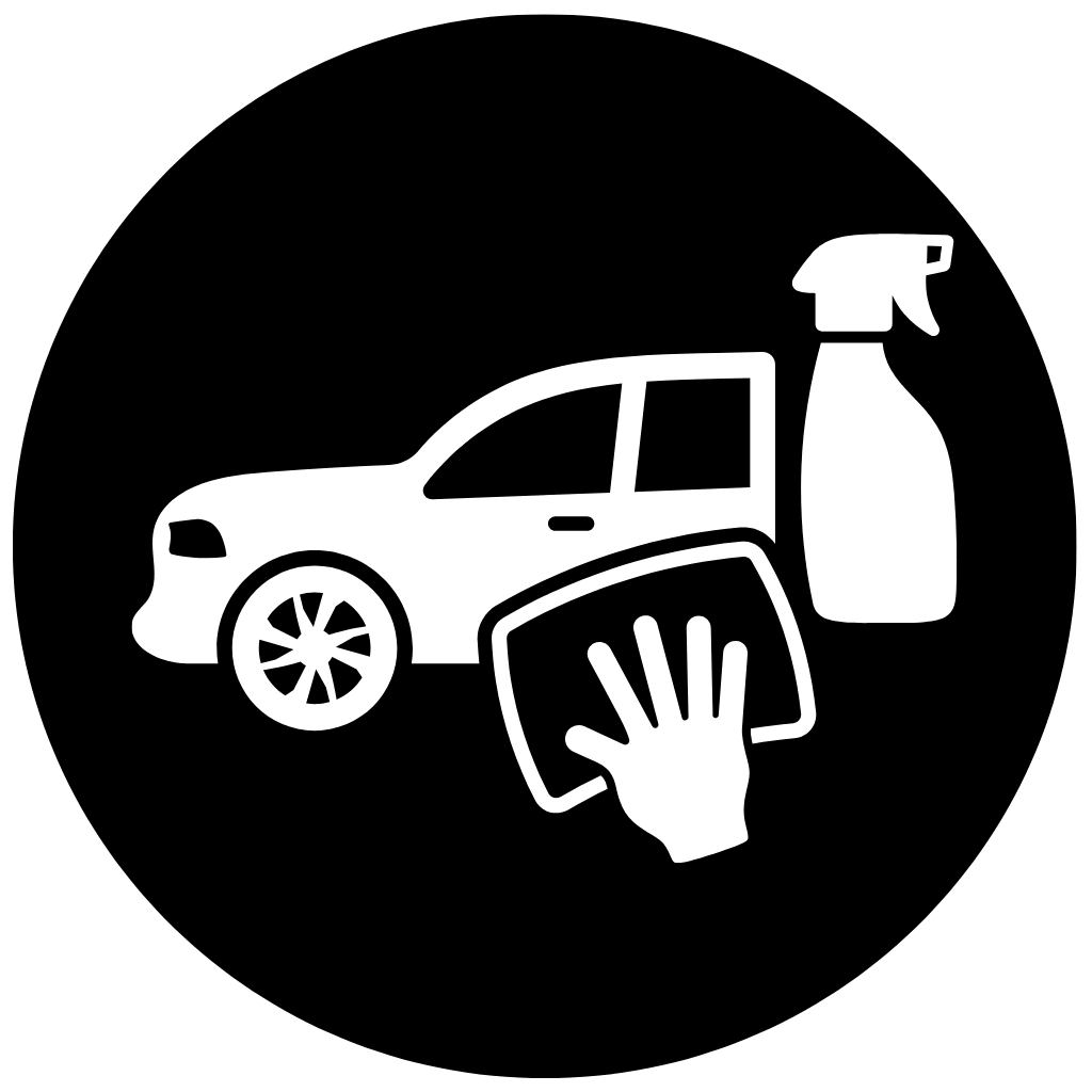 Ícone de cera e selante com aplicação e brilho no carro - 3D Car Care