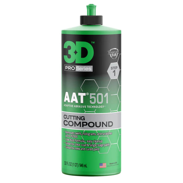3D AAT 501 Cutting Compound 946ml polimento de corte para correcao de defeitos e riscos na pintura automovel Portugal e Espanha DetailDawg