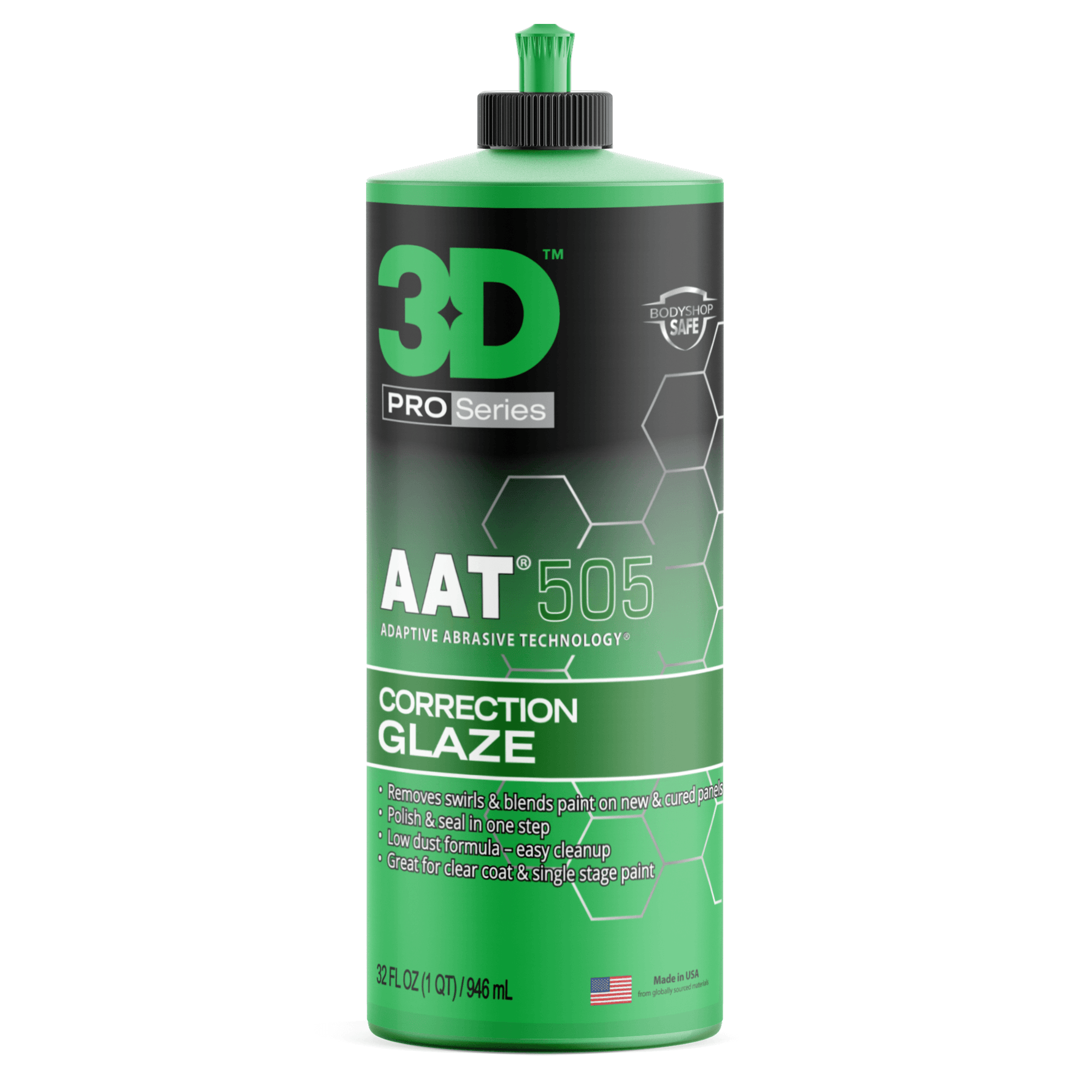 3D AAT 505 Correction Glaze 946ml polimento de acabamento para melhorar brilho e uniformizar a pintura automovel Portugal e Espanha DetailDawg