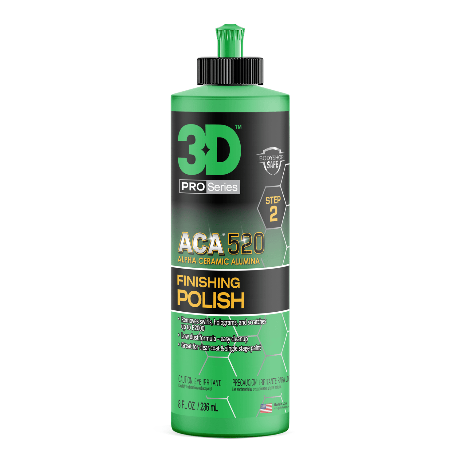 3D ACA 520 Finishing Polish 236ml polimento de acabamento para remover swirls e melhorar o brilho da pintura automovel Portugal e Espanha DetailDawg