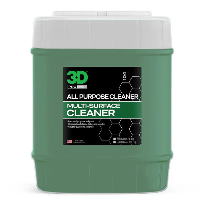 3D All Purpose Cleaner APC 5 gallon 18.9L limpador multiusos profissional automovel para interior exterior plasticos tecidos Portugal e Espanha DetailDawg
