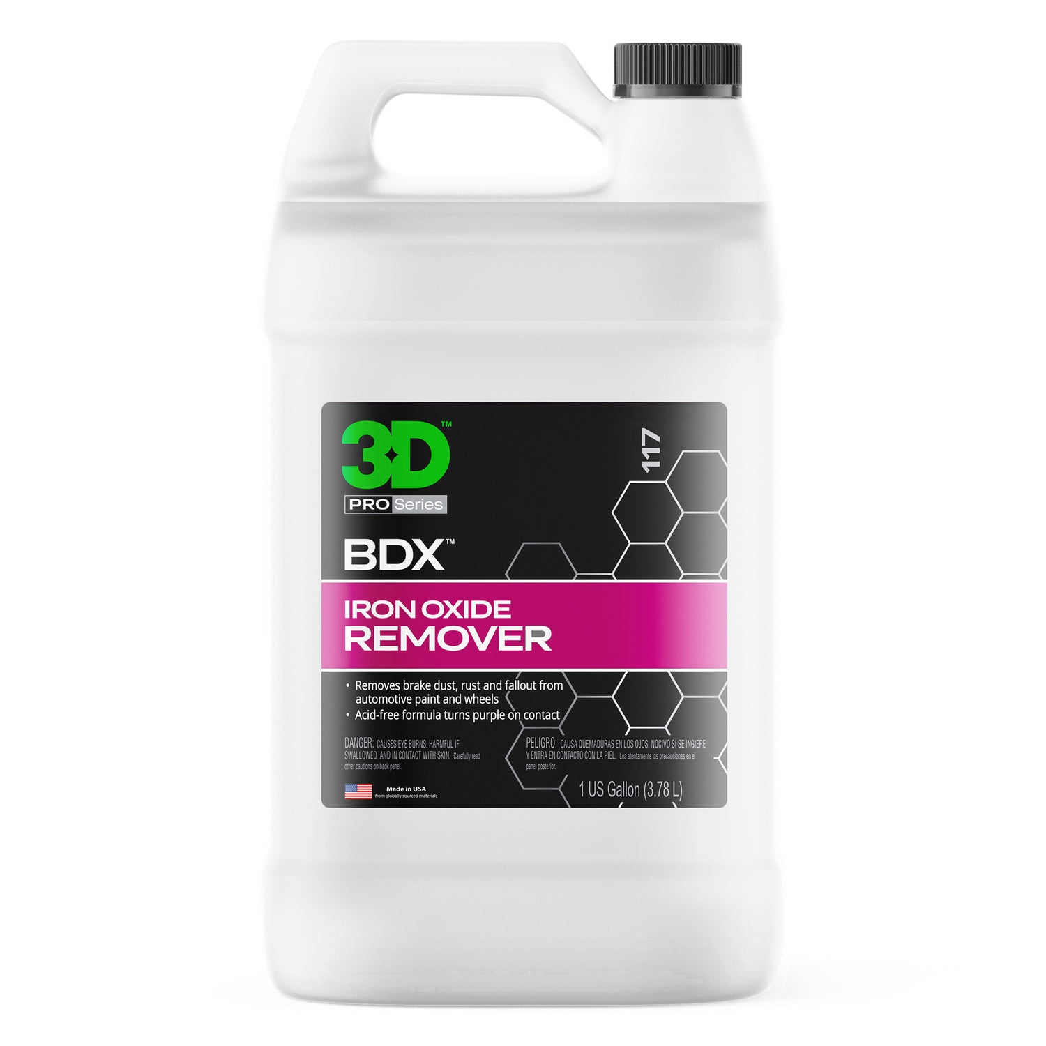 3D BDX Iron Remover 1 gal 3.78L removedor de ferro para descontaminacao automovel em jantes e pintura Portugal e Espanha DetailDawg