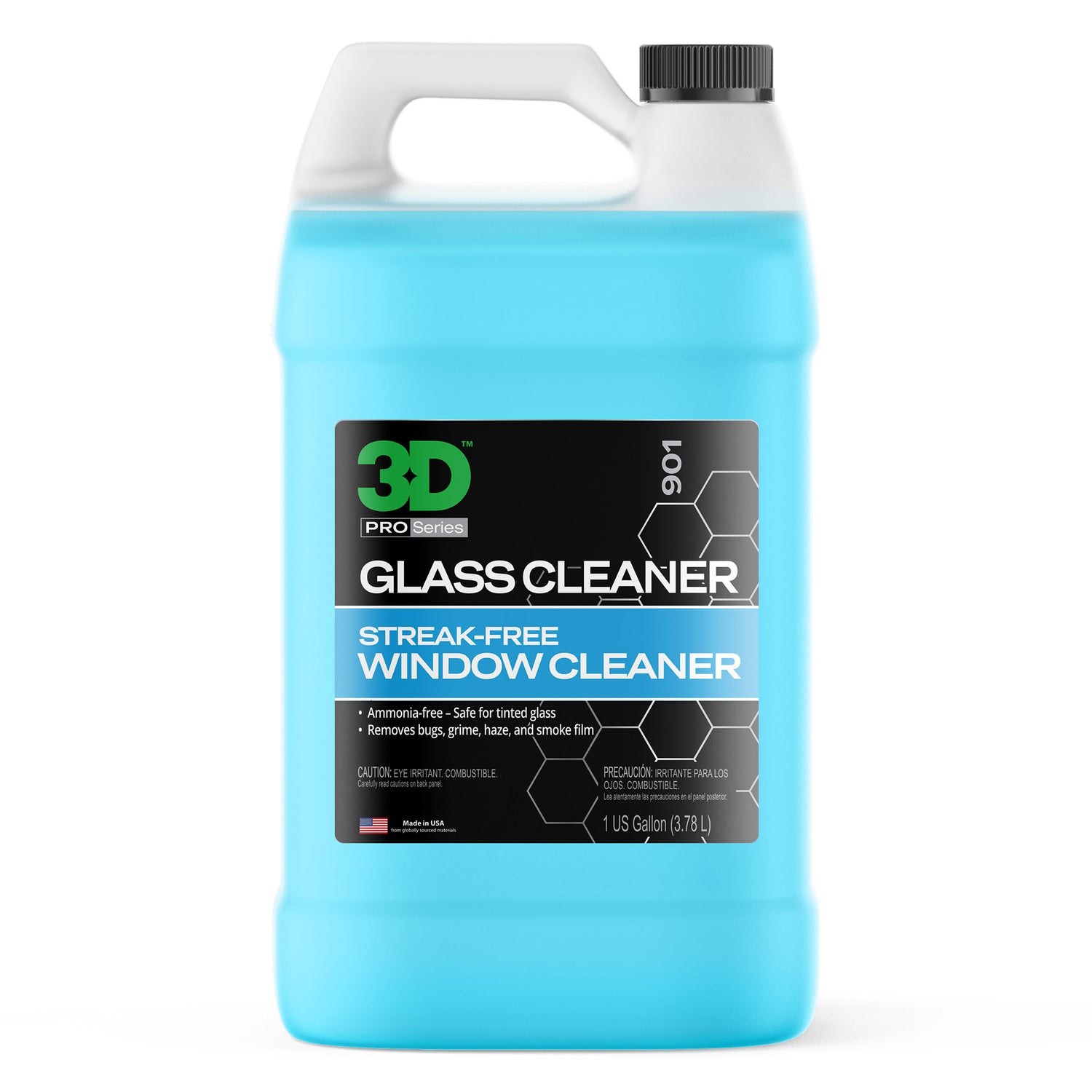 3d glass cleaner limpa vidros automovel sem marcas 3.78l ideal para limpeza de para brisas janelas e espelhos com acabamento perfeito Portugal e Espanha DetailDawg