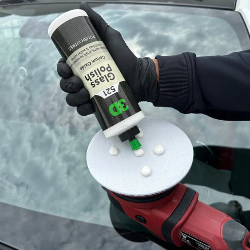 Sistema de polimento de vidro automovel 3D com maquina para remocao de riscos em parabrisas Portugal e Espanha DetailDawg
