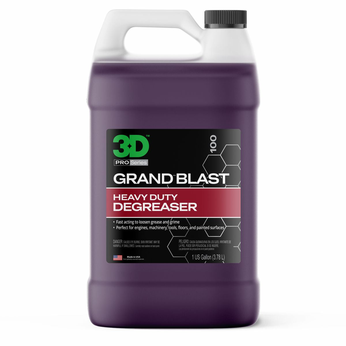 3D Grand Blast Degreaser 1 gallon 3.78L desengordurante automovel para motor maquinaria e sujidade pesada Portugal e Espanha DetailDawg