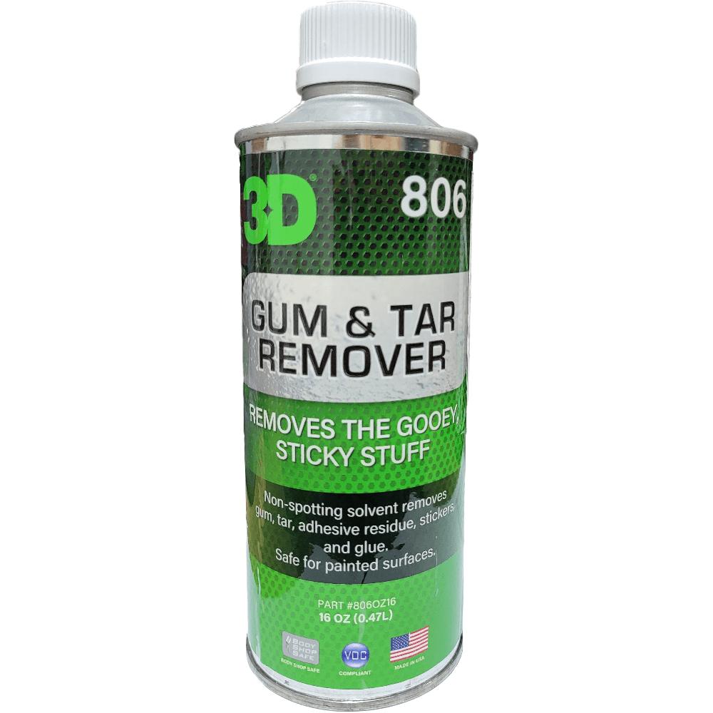 3d gum and tar remover remove alcatrao cola e residuos adesivos da pintura automovel 473ml seguro para tinta carro Portugal e Espanha DetailDawg
