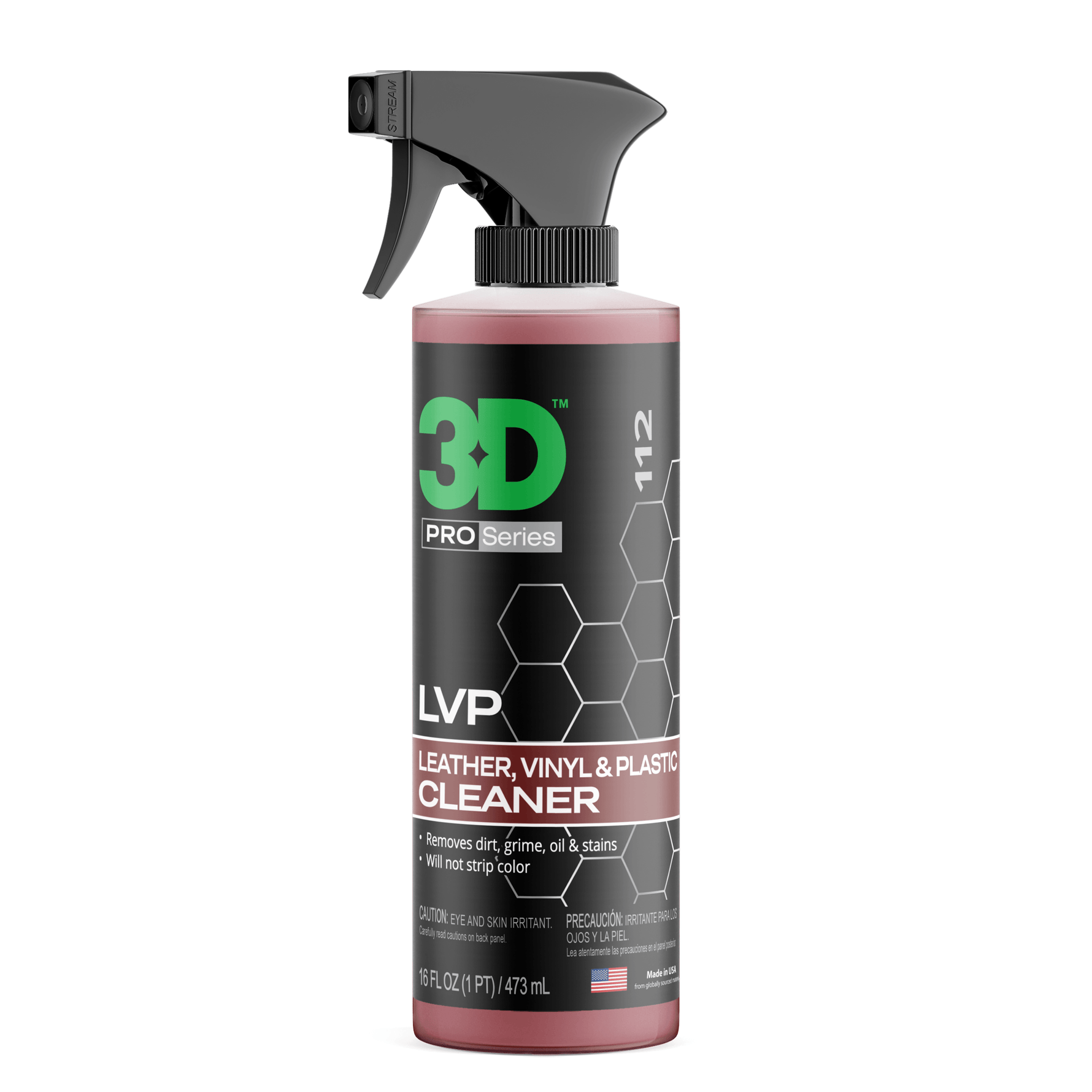 3D LVP Cleaner 473ml produto de limpeza interior automovel para pele vinil e plasticos com acabamento seguro Portugal e Espanha DetailDawg