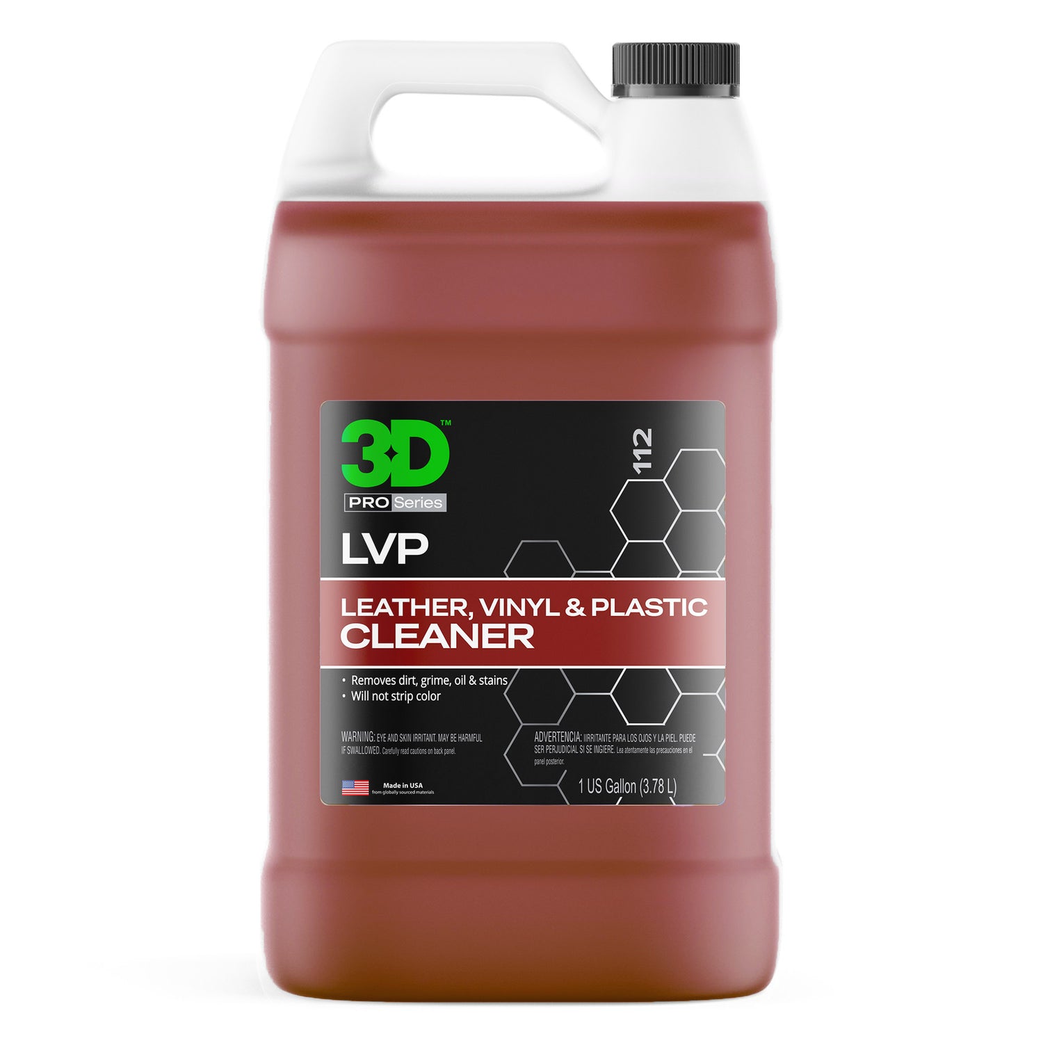 3D LVP Cleaner 1 gal 3.78L produto profissional para limpeza interior automovel em pele vinil e plasticos Portugal e Espanha DetailDawg