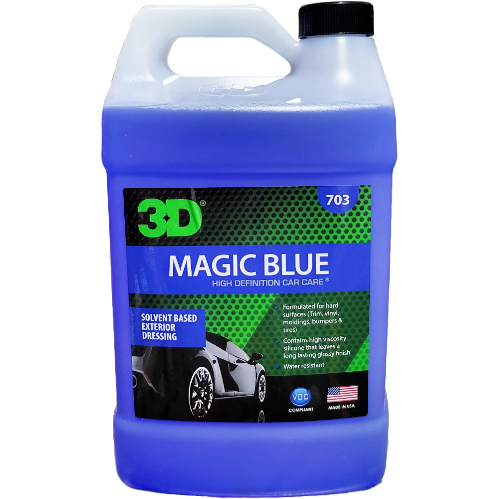 3D Magic Blue dressing para pneus e plasticos exteriores com acabamento de alto brilho e protecao duradoura Portugal e Espanha DetailDawg