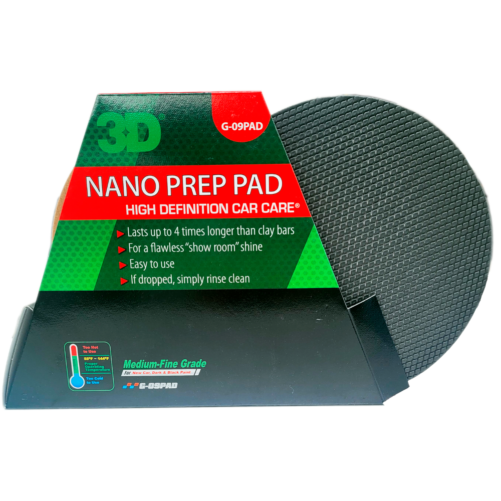 3D Nano Prep Pad para descontaminacao automovel alternativa clay bar remover contaminacao pintura carro Portugal Espanha DetailDawg