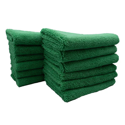 3D pack toalhas microfibra verde 40x40 400gsm 80 20 para detailing interior e exterior automovel Portugal e Espanha DetailDawg