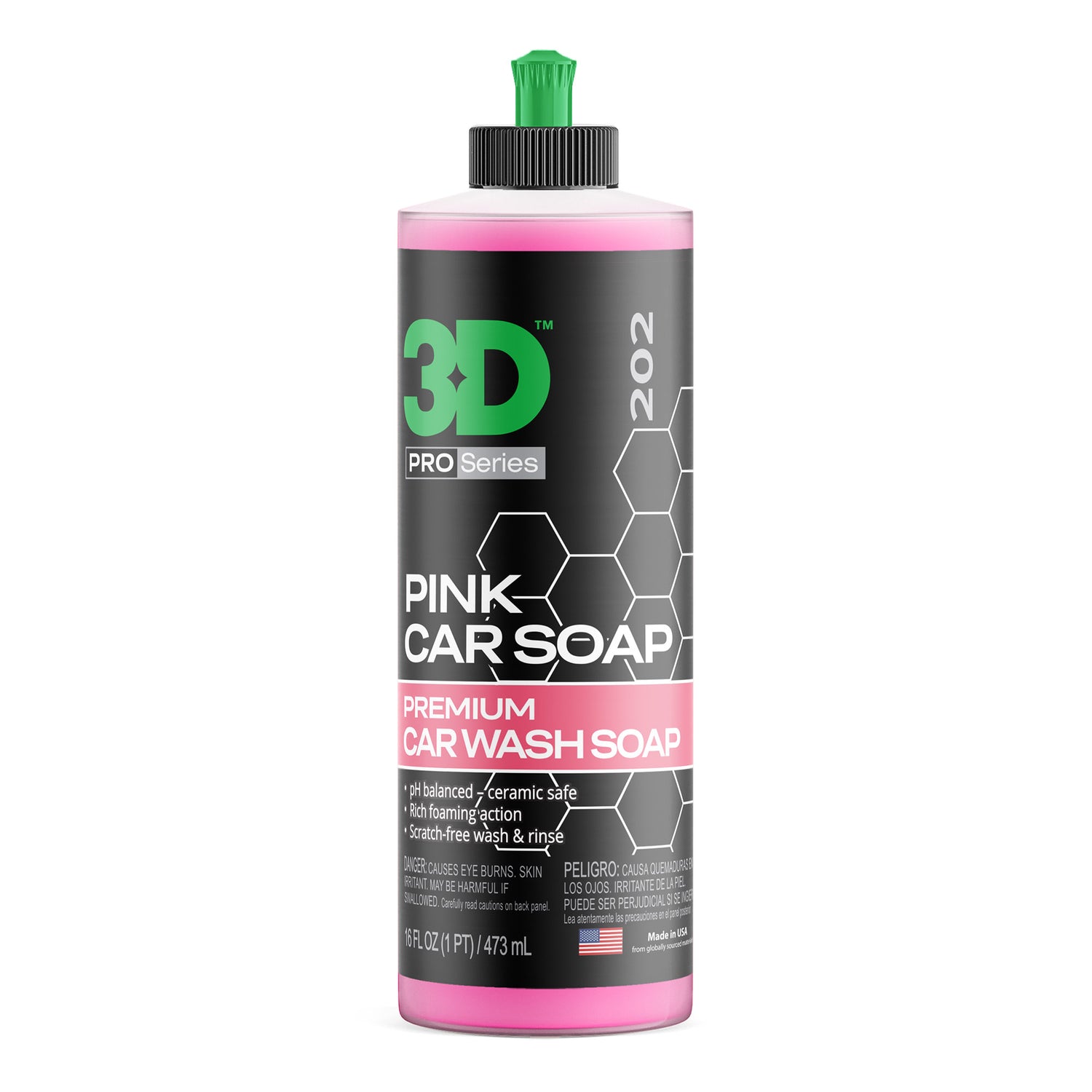 3D Pink Car Soap shampoo automovel ph neutro 473ml com espuma abundante e lavagem segura para pintura automovel Portugal e Espanha DetailDawg