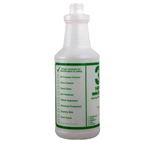 Spray bottle with 3D branding - back view