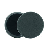 Black finishing foam pad - back and front view