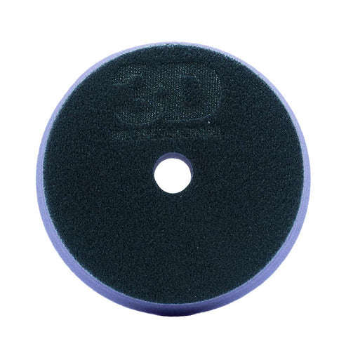 Back of lilac foam polishing pad with 3D logo