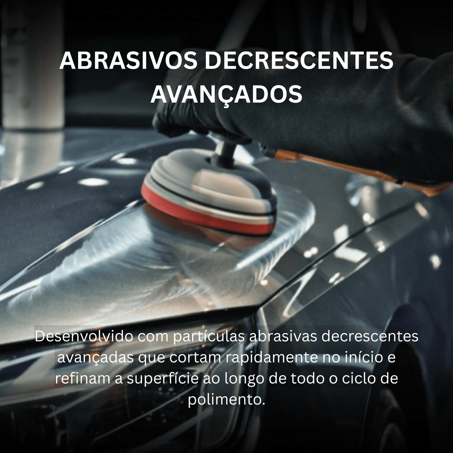 Abrasivos decrescentes avançados do Nasiol Heavy Cut Compound Red durante o polimento