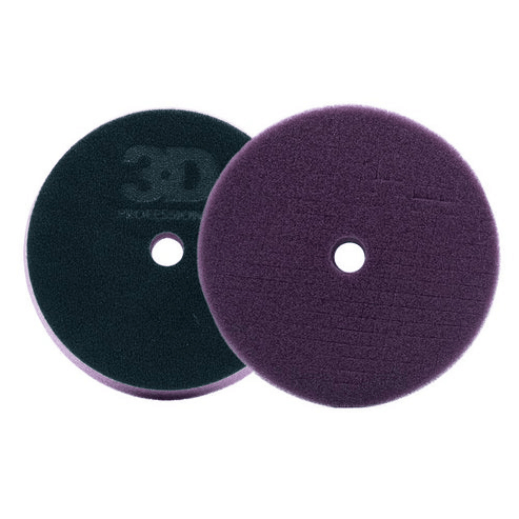 Par de Boinas de Espuma de Corte 3D Professional mostrando frente roxa e verso preto com logotipo