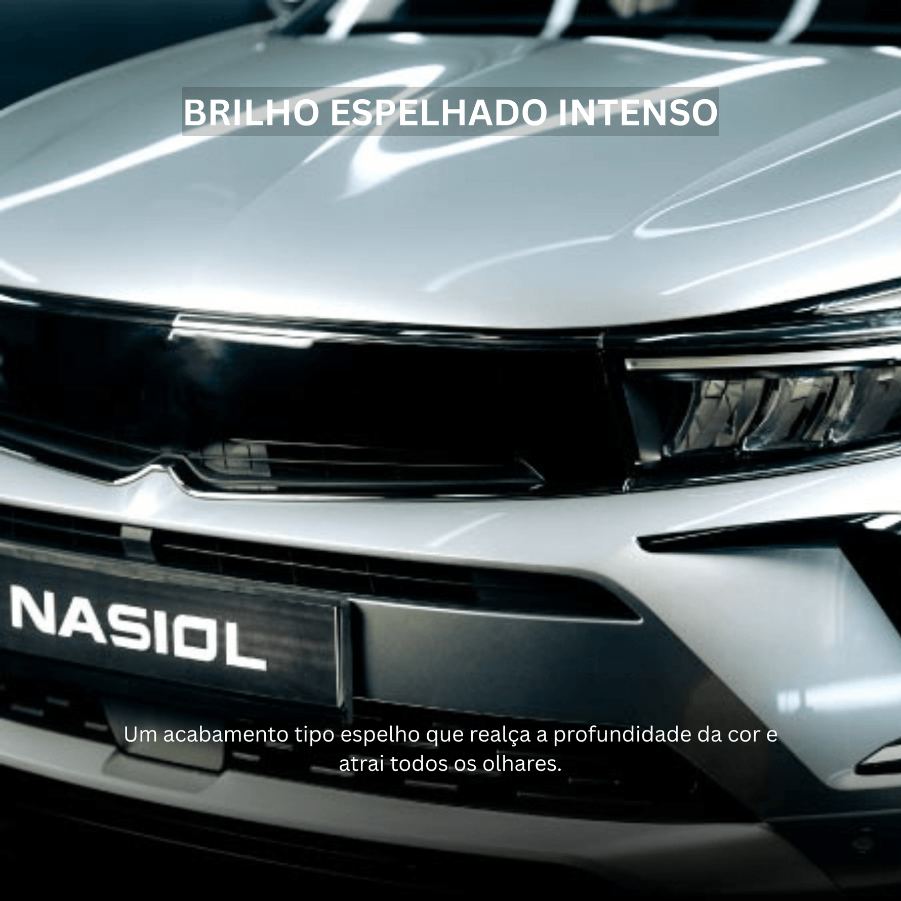 Acabamento de brilho espelhado intenso obtido com o revestimento cerâmico Nasiol ZR53 no capô do carro — Detaildawg Portugal e Espanha