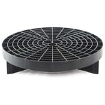 Side view of car wash bucket grit guard insert used in detailing buckets to trap dirt and prevent swirl marks, side view