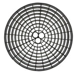 Car wash bucket grit guard insert for trapping dirt at the bottom of detailing wash buckets to prevent swirl marks, top view
