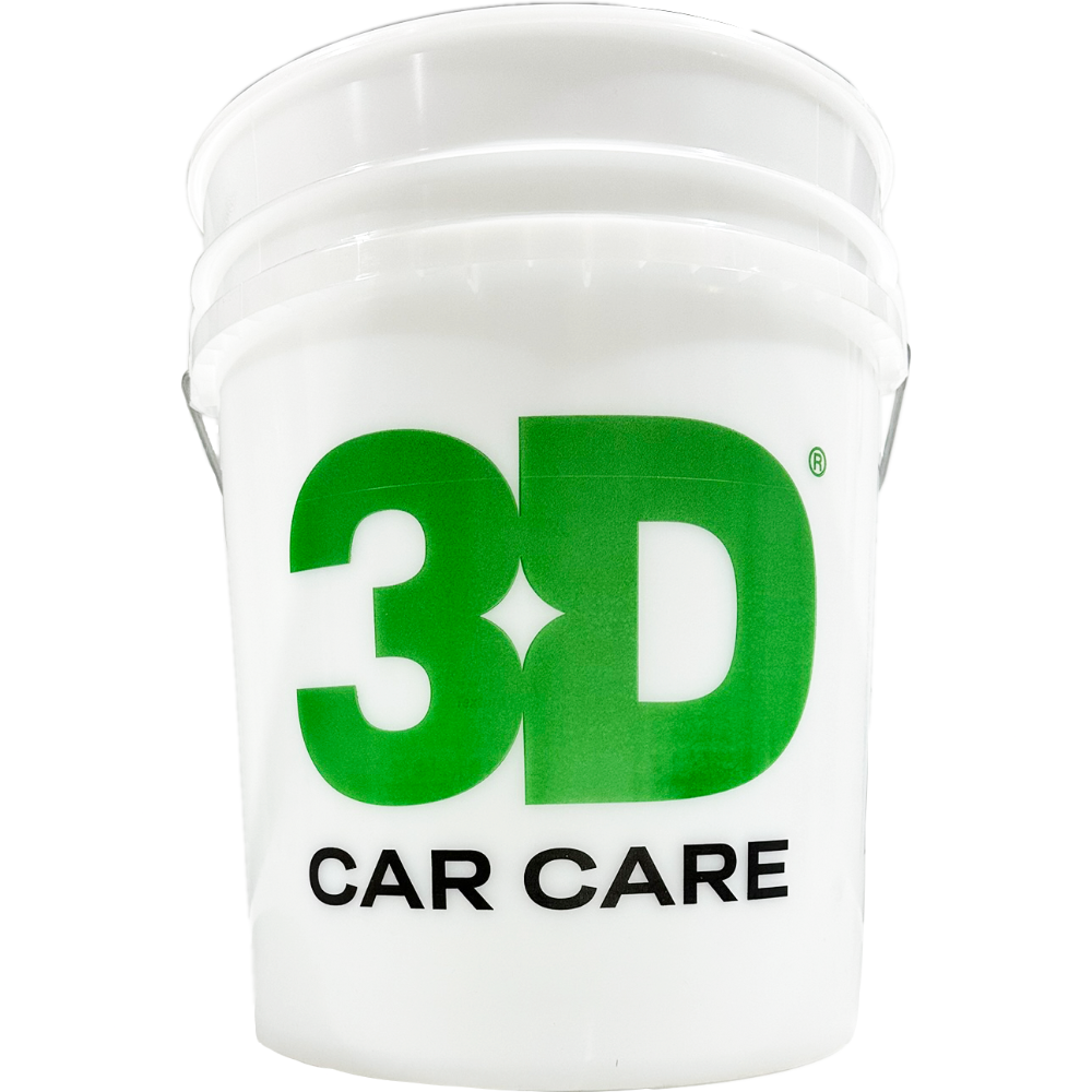 White wash bucket with 3D logo