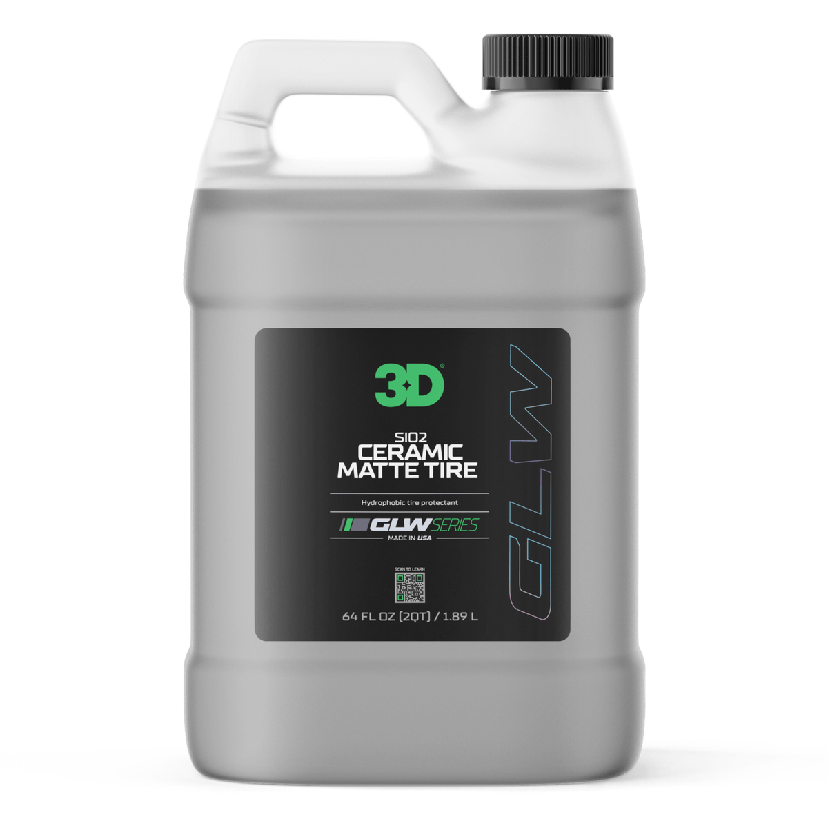 3D Ceramic Matte Tire dressing cerâmico pneus acabamento mate galão 1,89L, Portugal e Espanha