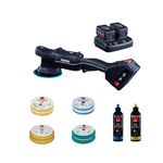 Kit completo de polimento RUPES iBrid HLR15 com discos de espuma, discos de lã e compostos de polimento