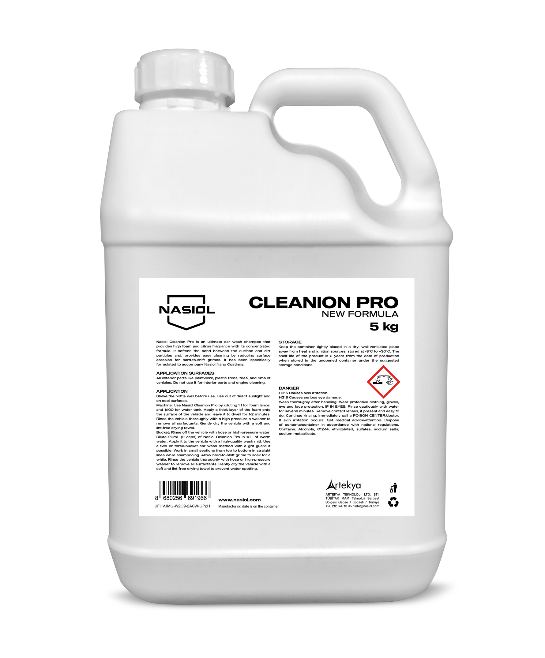 Nasiol Cleanion Pro 5kg — Desengordurante Motor Profissional para Detailing Automóvel