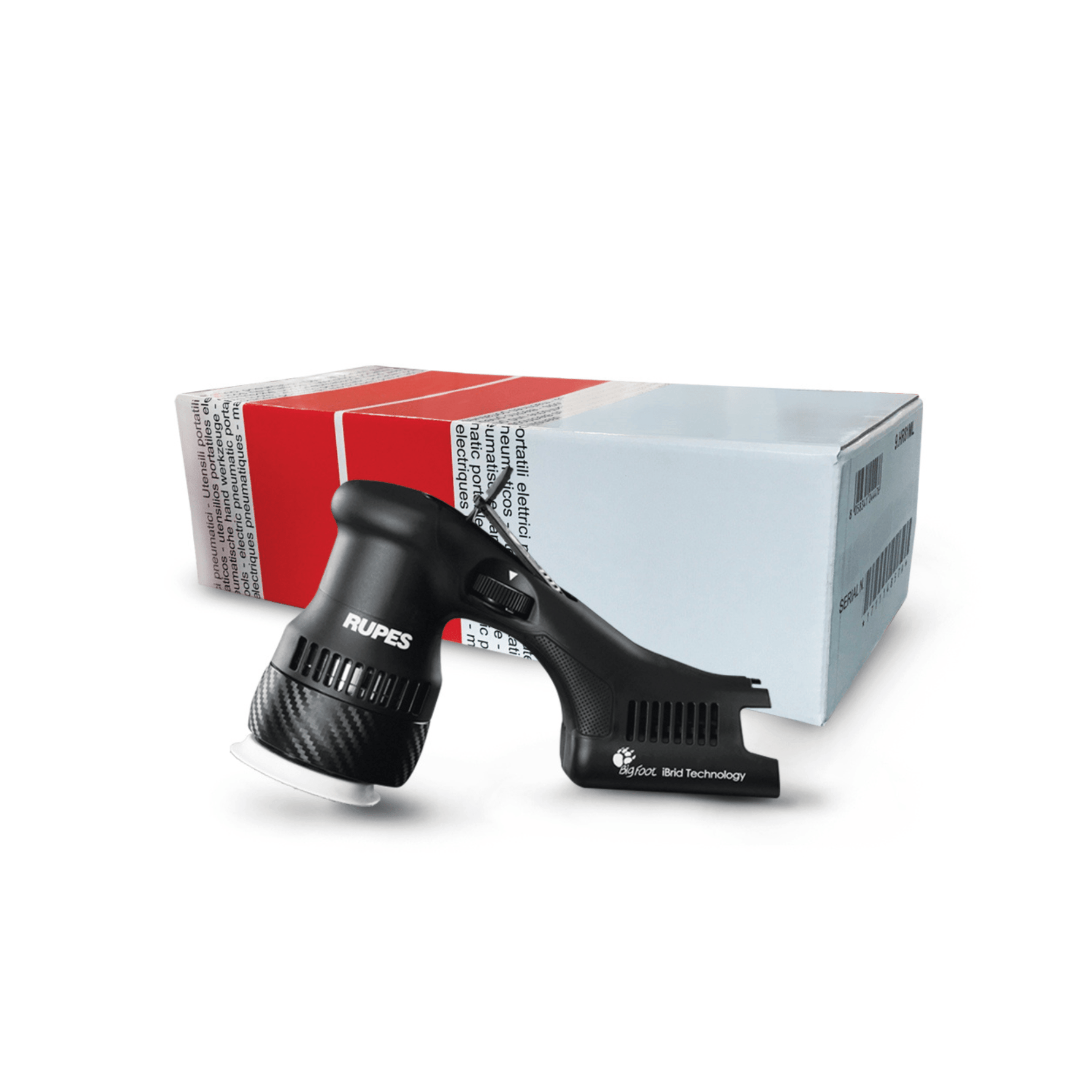 Mini polidora rotorbital RUPES iBrid HLR75 com caixa de embalagem original