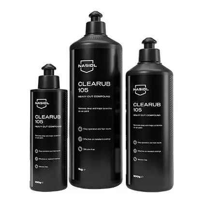 Nasiol Clearub 105 compound de polimento de corte pesado para remocao de riscos profundos e defeitos na pintura automovel Portugal e Espanha DetailDawg