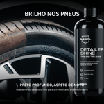 Nasiol DetailerShine restaura o brilho e a cor preta profunda dos pneus