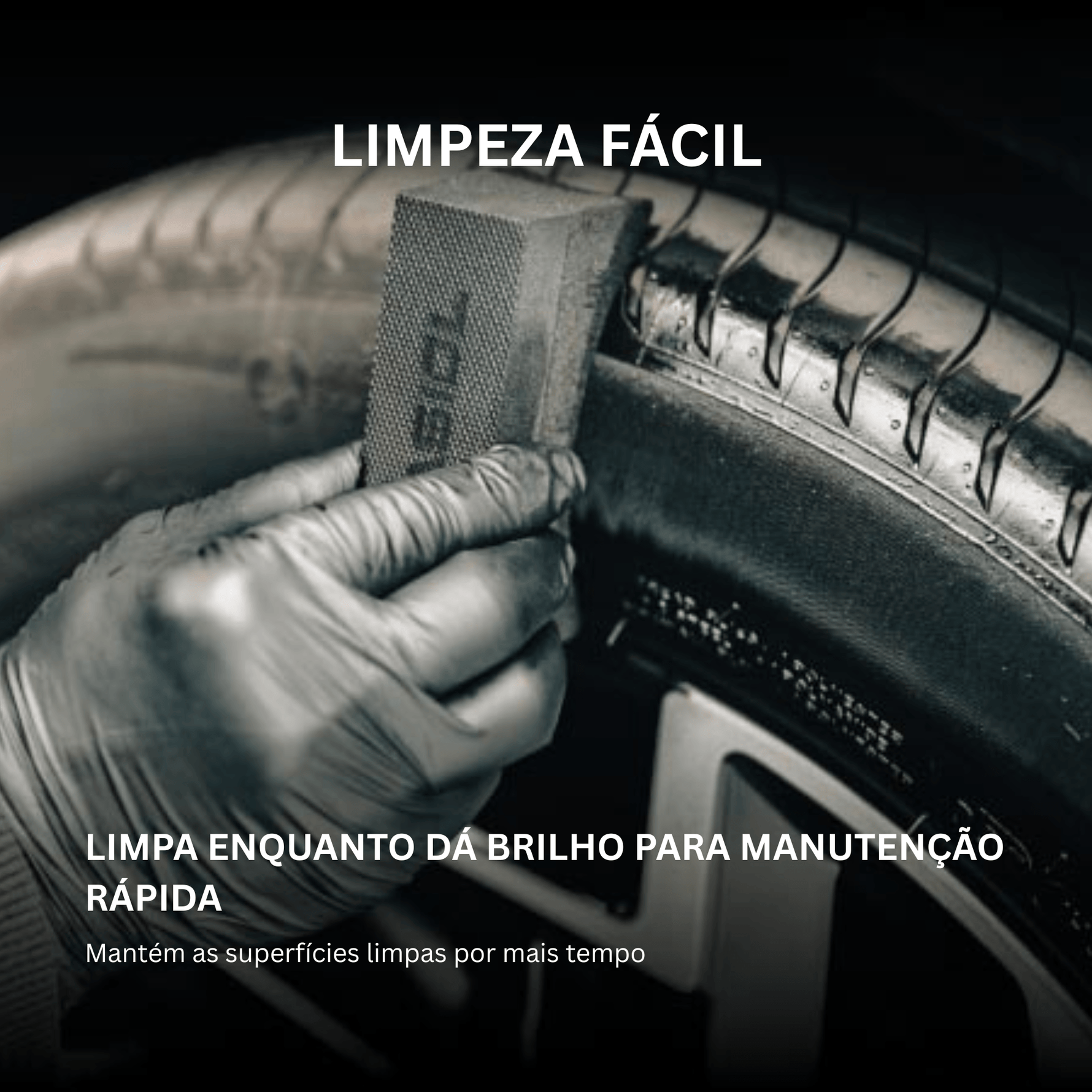 Nasiol DetailerShine limpa e dá brilho ao pneu numa só aplicação para manutenção rápida