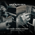Passo 1 — aplicação fácil de Nasiol DetailerShine com esponja no pneu