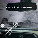 Para-brisas coberto de gelo e neve no inverno, Nasiol GlasShield facilita a remoção de gelo do vidro