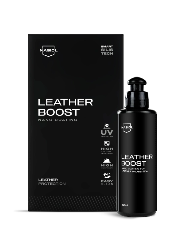 Nasiol Leather Boost coating ceramico para protecao de couro automovel com resistencia a desgaste, manchas e raios UV em interiores Portugal e Espanha DetailDawg