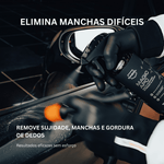 Nasiol Magic APC remove manchas difíceis e sujidade com escova no interior do carro