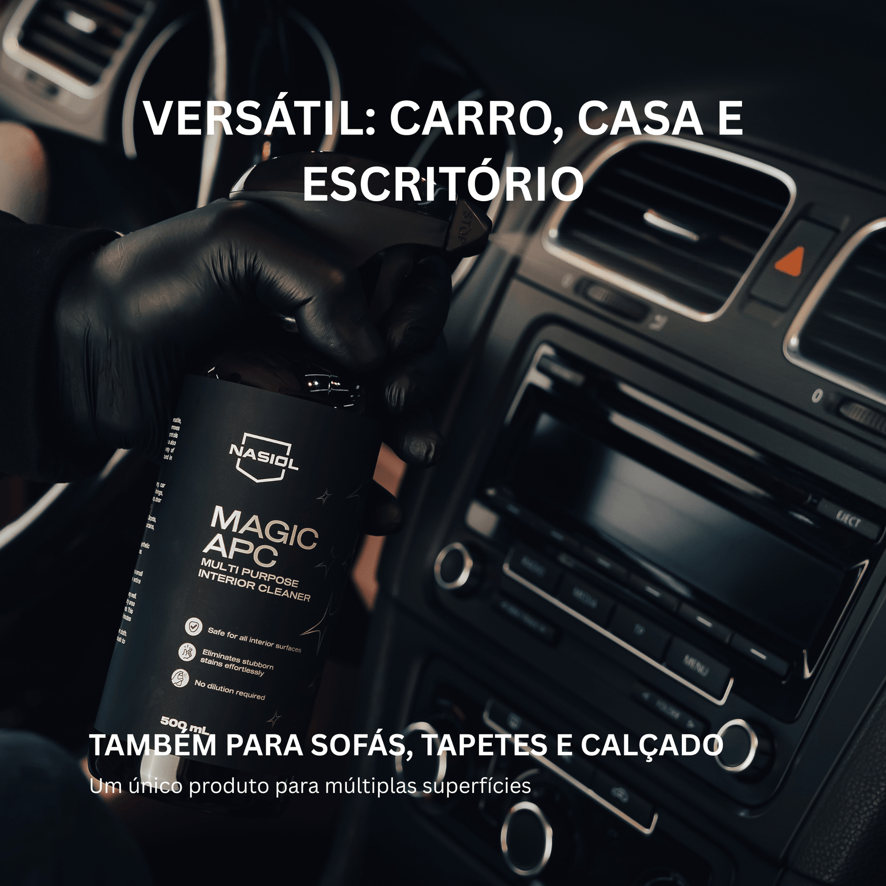 Nasiol Magic APC versátil para uso em carro, casa, escritório e calçado
