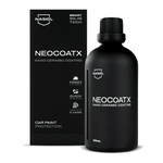 Nasiol NeoCoatX 100ml, revestimento nano cerâmico para pintura automóvel, caixa e frasco em fundo branco