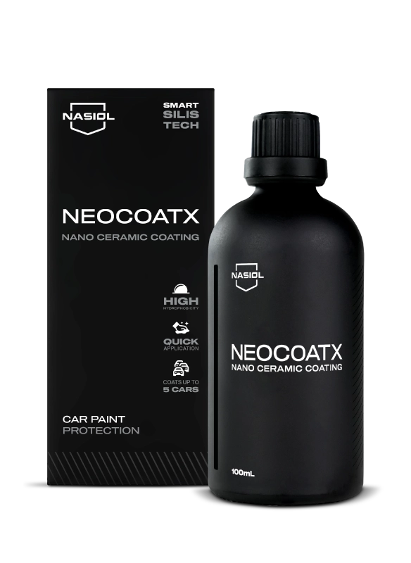 Nasiol NeoCoatX coating ceramico para protecao duradoura da pintura automovel com efeito hidrofobico e resistencia a contaminacao Portugal e Espanha DetailDawg