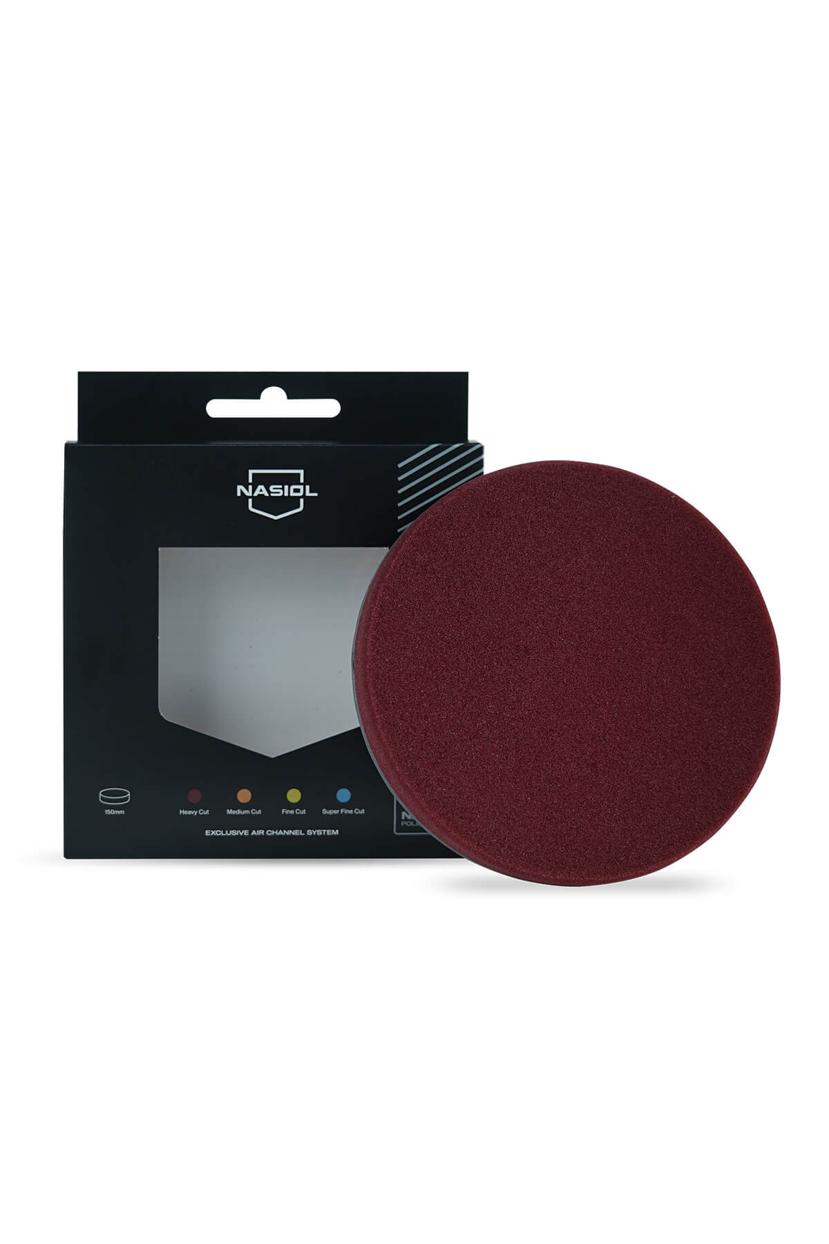 Nasiol boina de polimento bordeaux para corte pesado em pintura automovel com embalagem Portugal e Espanha DetailDawg