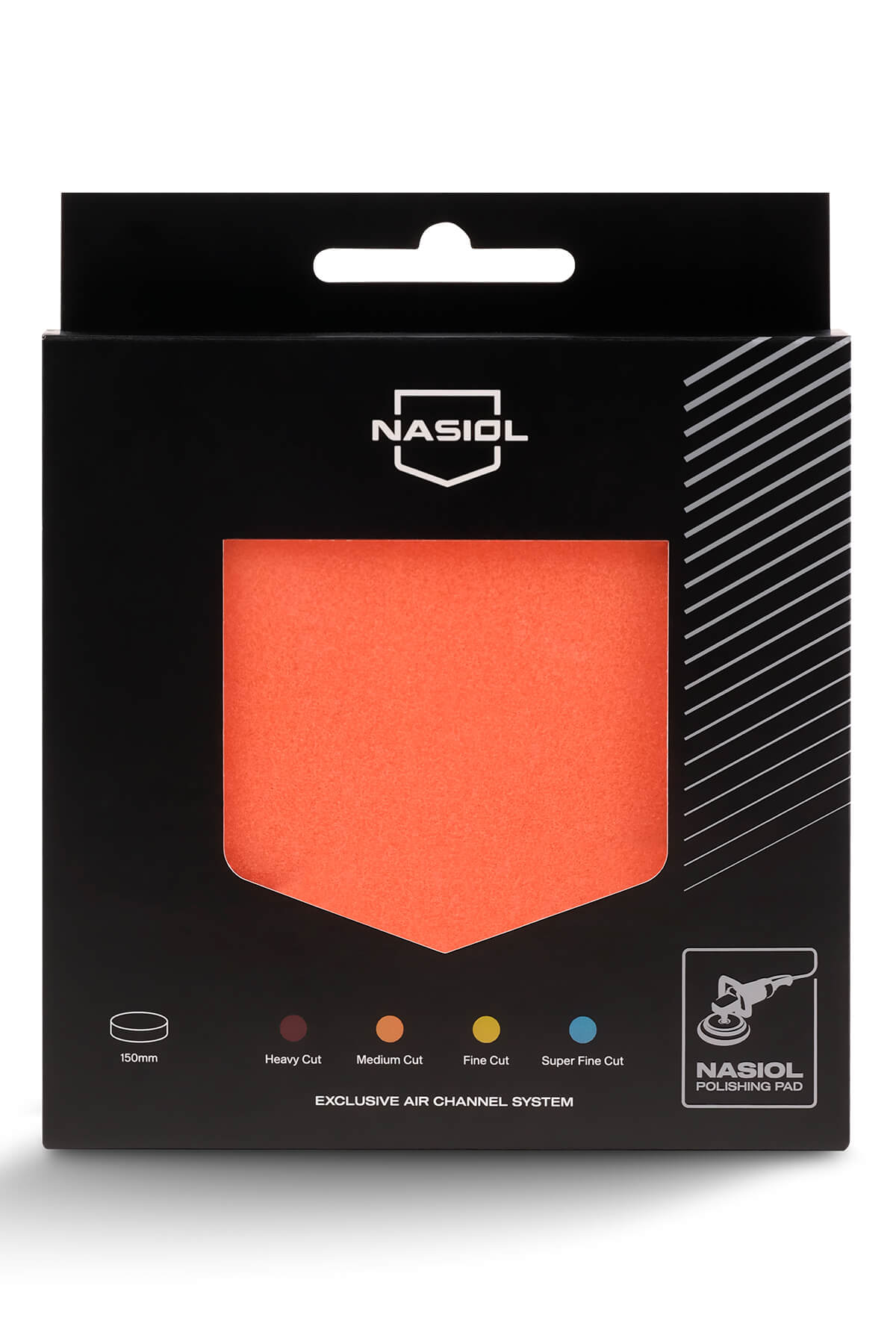 Nasiol boina de polimento laranja para corte leve em pintura automovel com embalagem Portugal e Espanha DetailDawg