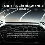 Remoção permanente de defeitos de pintura com Nasiol Heavy Cut Compound Blue, sem retorno após lavagem