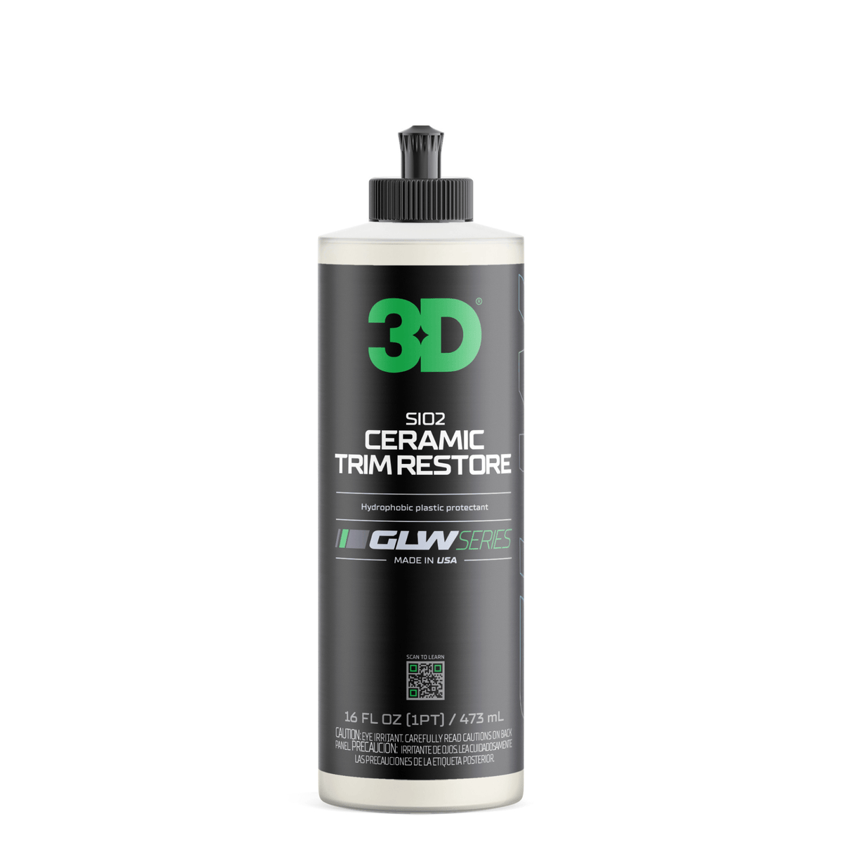 3D SiO2 Ceramic Trim Restore 473ml – restaurador cerâmico de plásticos automóvel GLW Series