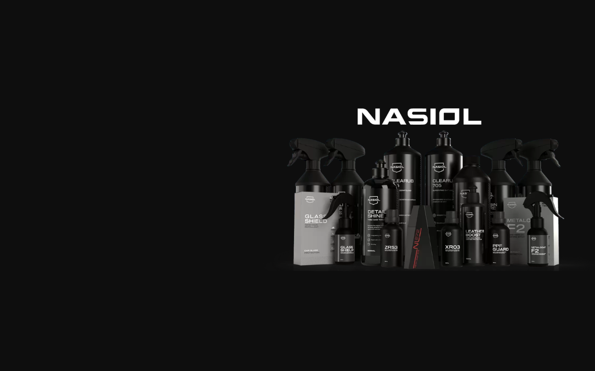 Gama completa de produtos Nasiol — revestimento cerâmico e detailing profissional em Portugal e Espanha
